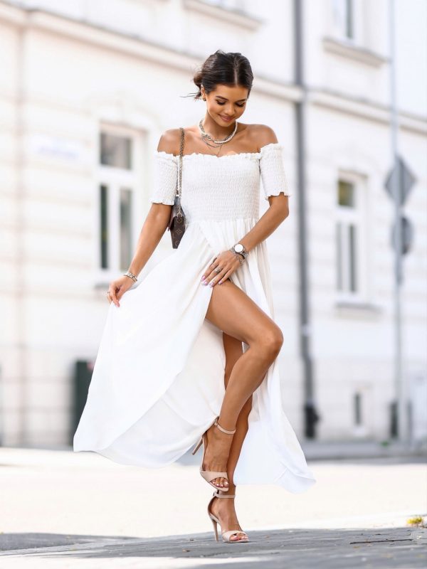 Sukienka Hiszpanka - biała