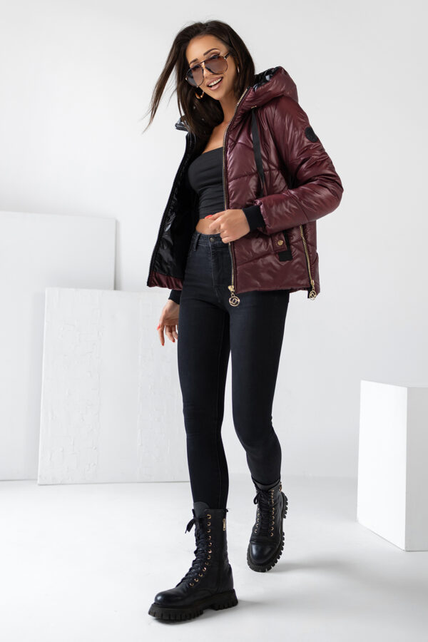 PIKOWANA Kurtka damska Mona –Bordo
